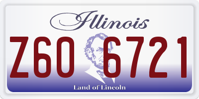 IL license plate Z606721