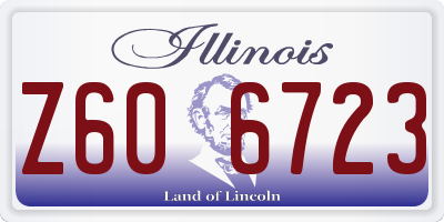 IL license plate Z606723