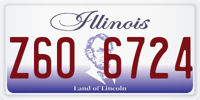 IL license plate Z606724