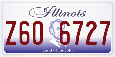 IL license plate Z606727