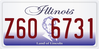 IL license plate Z606731