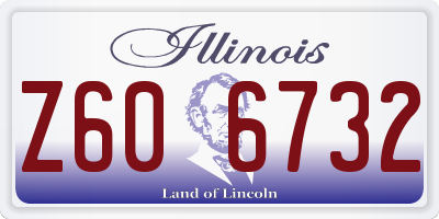 IL license plate Z606732