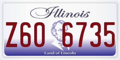 IL license plate Z606735