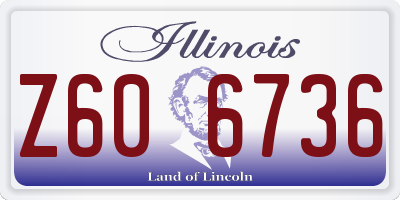 IL license plate Z606736