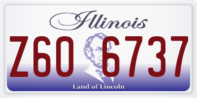 IL license plate Z606737