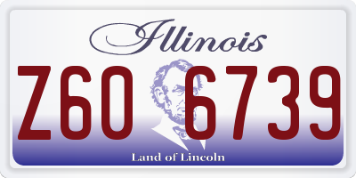 IL license plate Z606739