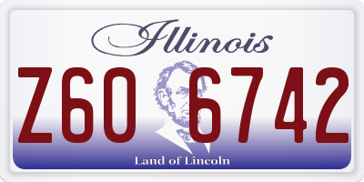IL license plate Z606742