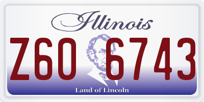 IL license plate Z606743