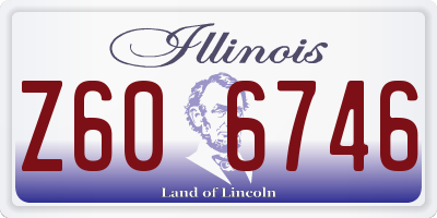 IL license plate Z606746