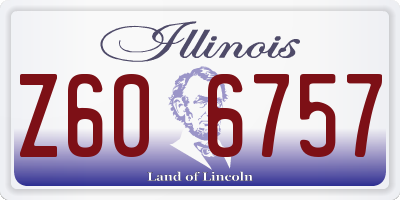 IL license plate Z606757