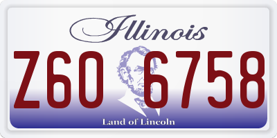 IL license plate Z606758