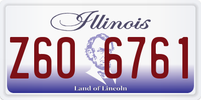 IL license plate Z606761