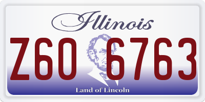 IL license plate Z606763