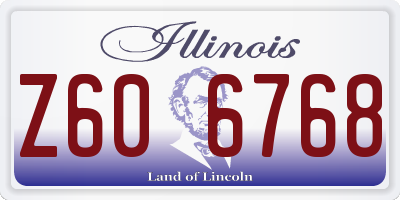 IL license plate Z606768