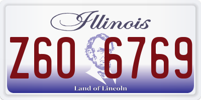 IL license plate Z606769