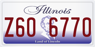 IL license plate Z606770