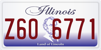 IL license plate Z606771