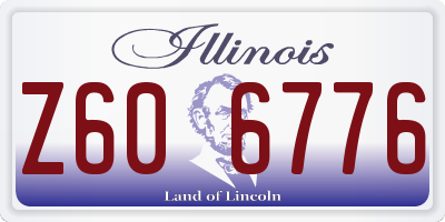 IL license plate Z606776