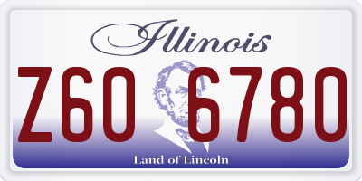 IL license plate Z606780
