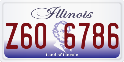IL license plate Z606786