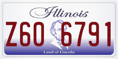 IL license plate Z606791