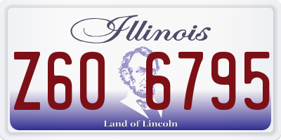 IL license plate Z606795