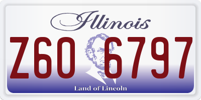 IL license plate Z606797