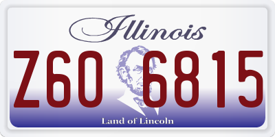 IL license plate Z606815