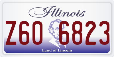 IL license plate Z606823
