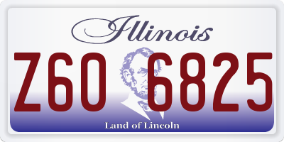 IL license plate Z606825