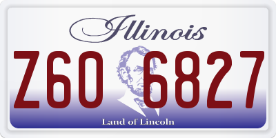 IL license plate Z606827