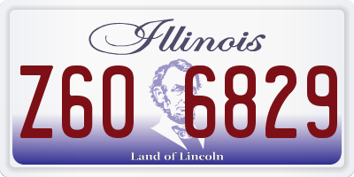 IL license plate Z606829