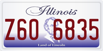 IL license plate Z606835