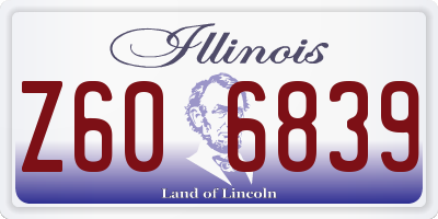 IL license plate Z606839