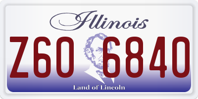 IL license plate Z606840