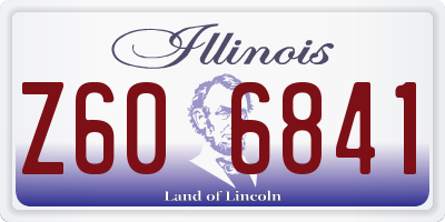 IL license plate Z606841
