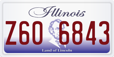 IL license plate Z606843