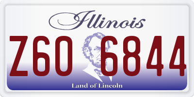IL license plate Z606844