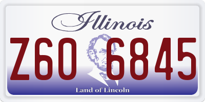IL license plate Z606845