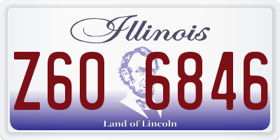 IL license plate Z606846