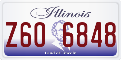 IL license plate Z606848