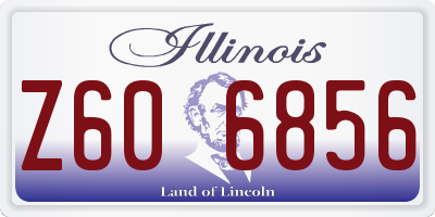 IL license plate Z606856