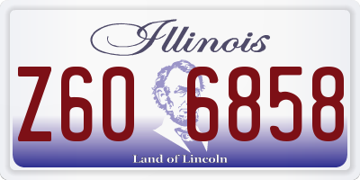 IL license plate Z606858