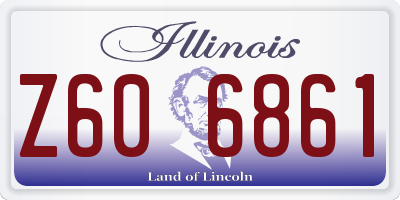 IL license plate Z606861