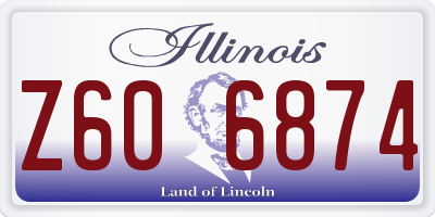 IL license plate Z606874