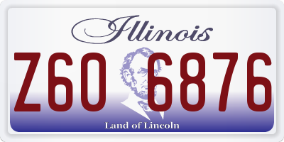 IL license plate Z606876