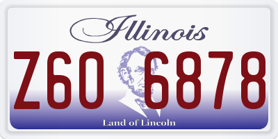 IL license plate Z606878