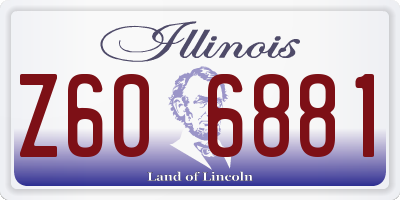IL license plate Z606881