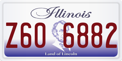 IL license plate Z606882