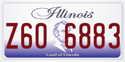 IL license plate Z606883